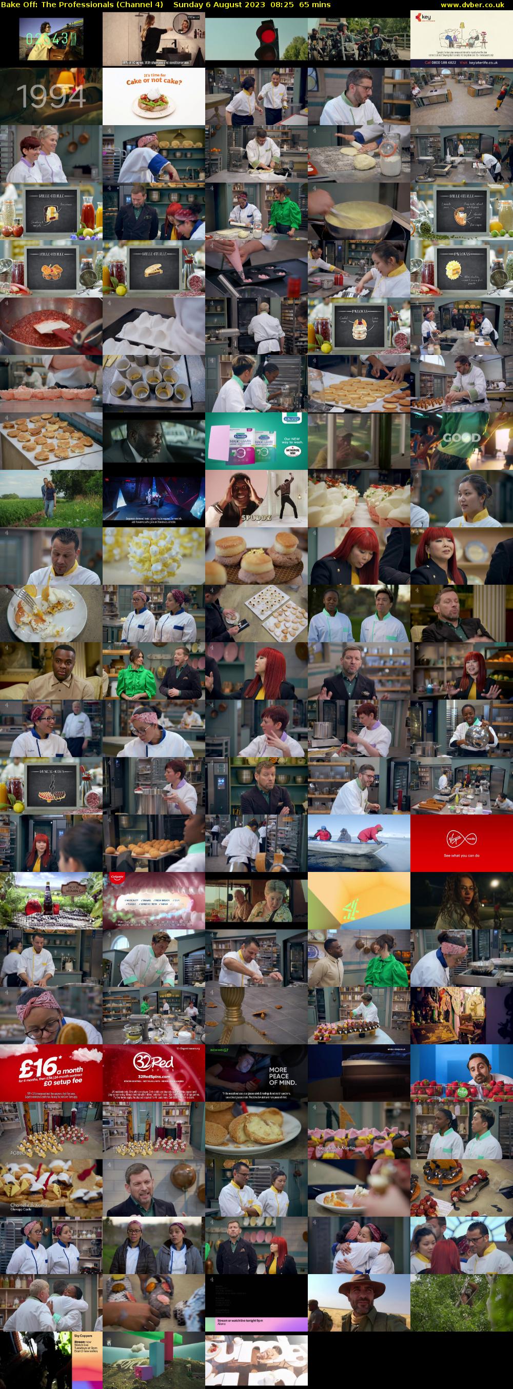Bake Off: The Professionals (Channel 4) Sunday 6 August 2023 08:25 - 09:30