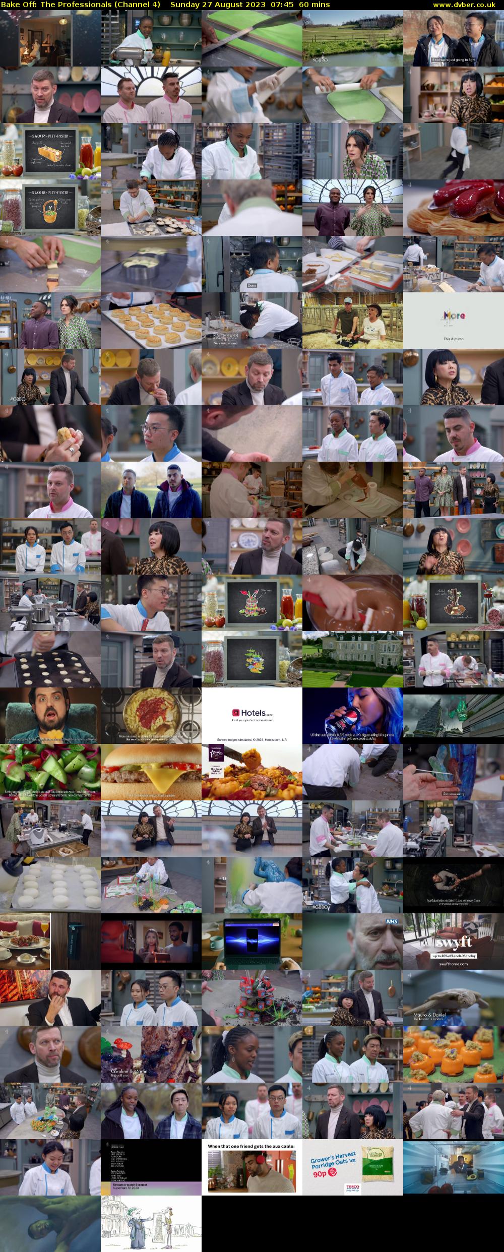 Bake Off: The Professionals (Channel 4) Sunday 27 August 2023 07:45 - 08:45