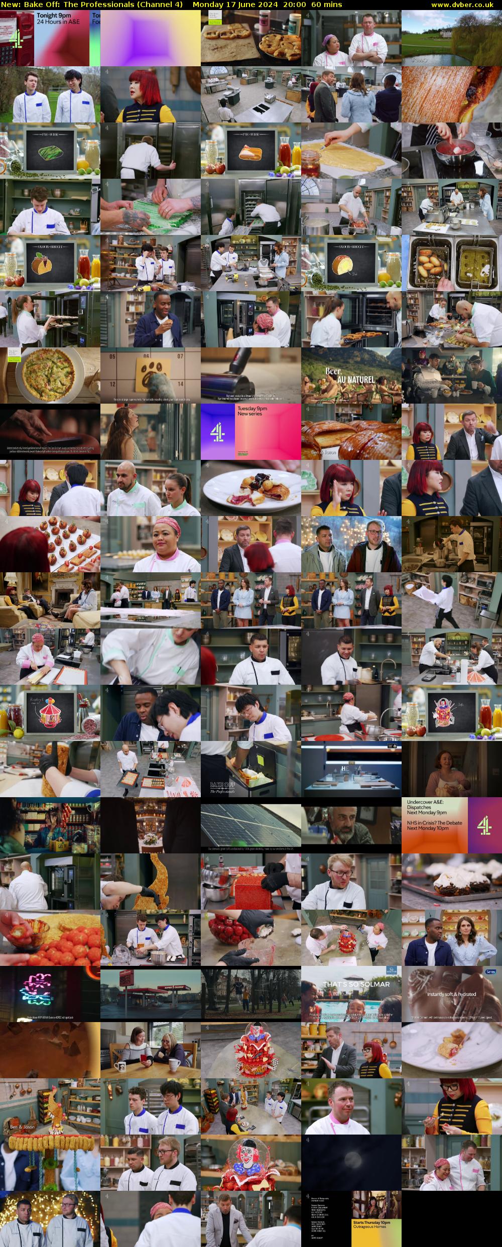 Bake Off: The Professionals (Channel 4) Monday 17 June 2024 20:00 - 21:00