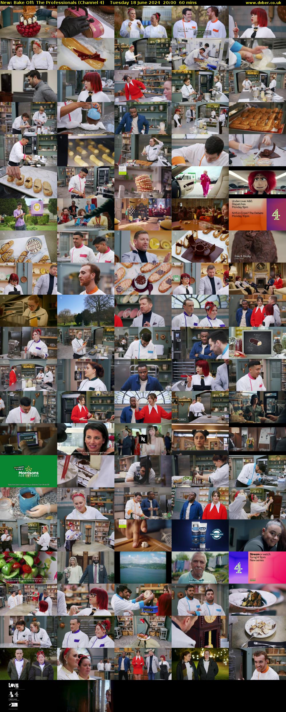 Bake Off: The Professionals (Channel 4) Tuesday 18 June 2024 20:00 - 21:00
