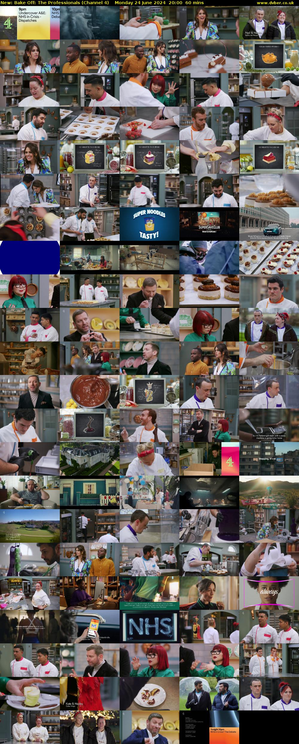 Bake Off: The Professionals (Channel 4) Monday 24 June 2024 20:00 - 21:00
