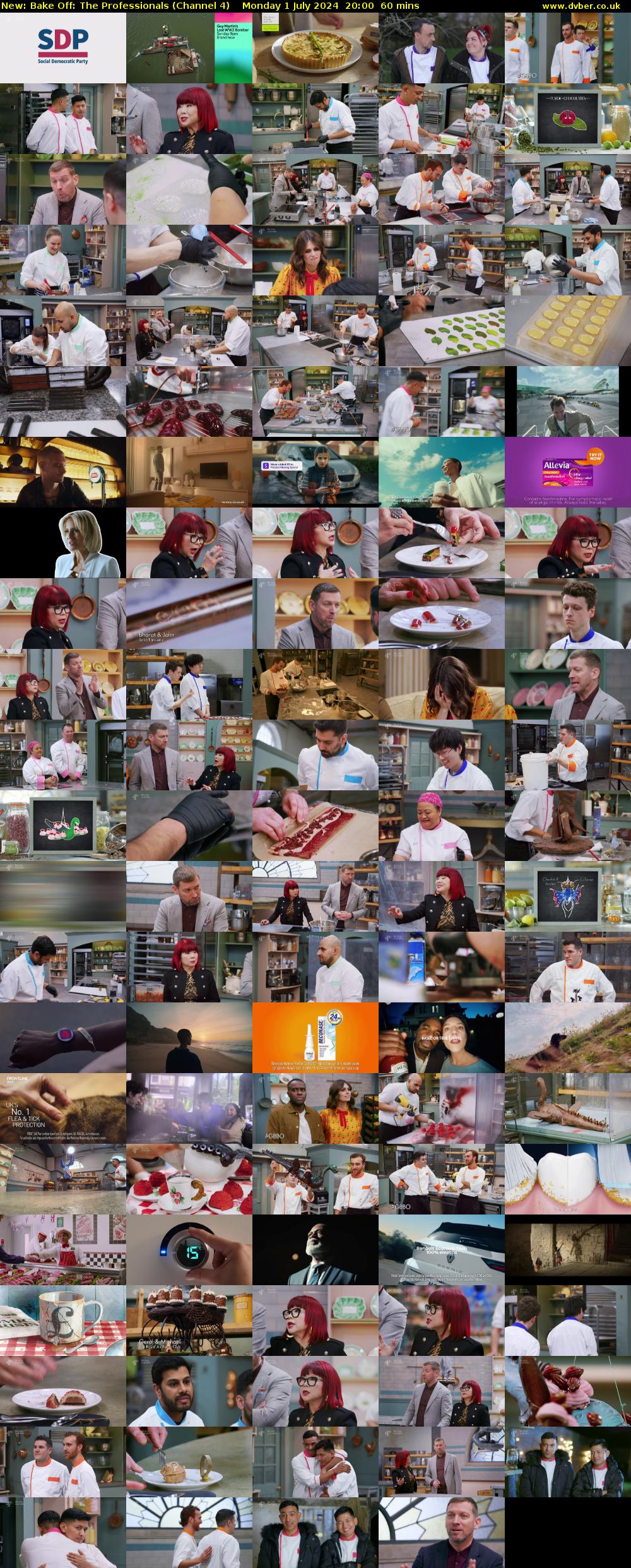 Bake Off: The Professionals (Channel 4) Monday 1 July 2024 20:00 - 21:00