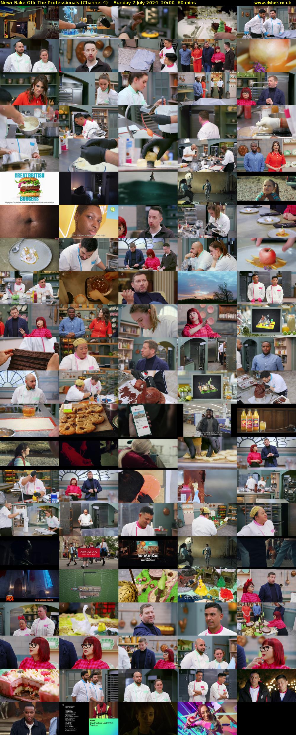 Bake Off: The Professionals (Channel 4) Sunday 7 July 2024 20:00 - 21:00