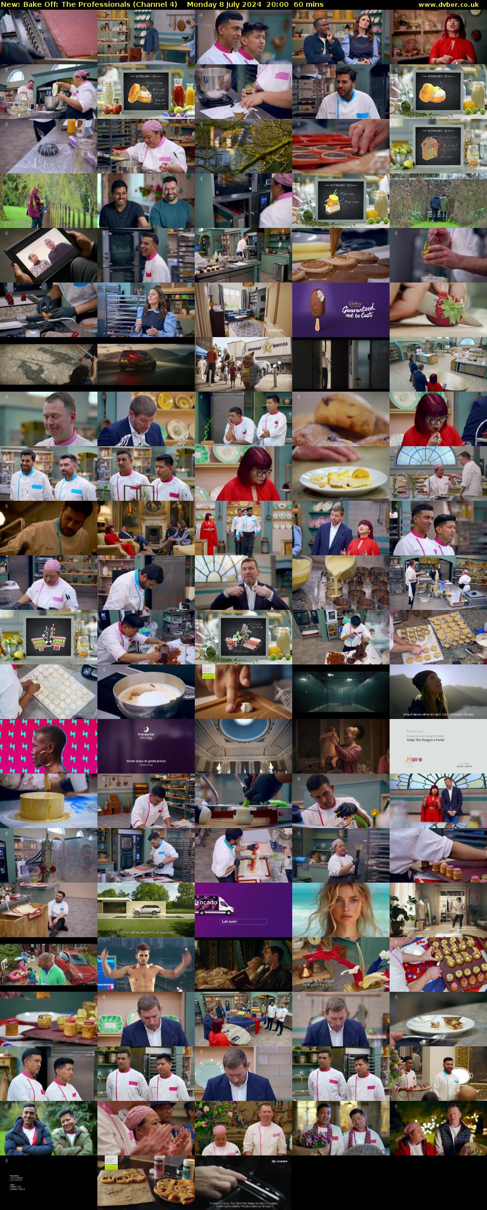 Bake Off: The Professionals (Channel 4) Monday 8 July 2024 20:00 - 21:00