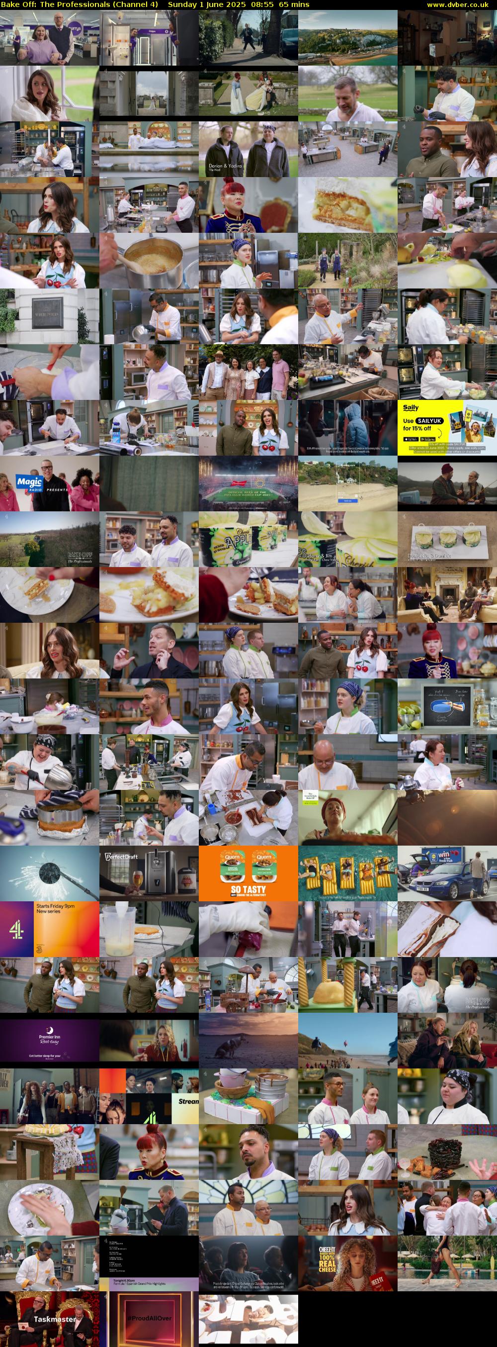Bake Off: The Professionals (Channel 4) Sunday 1 June 2025 08:55 - 10:00