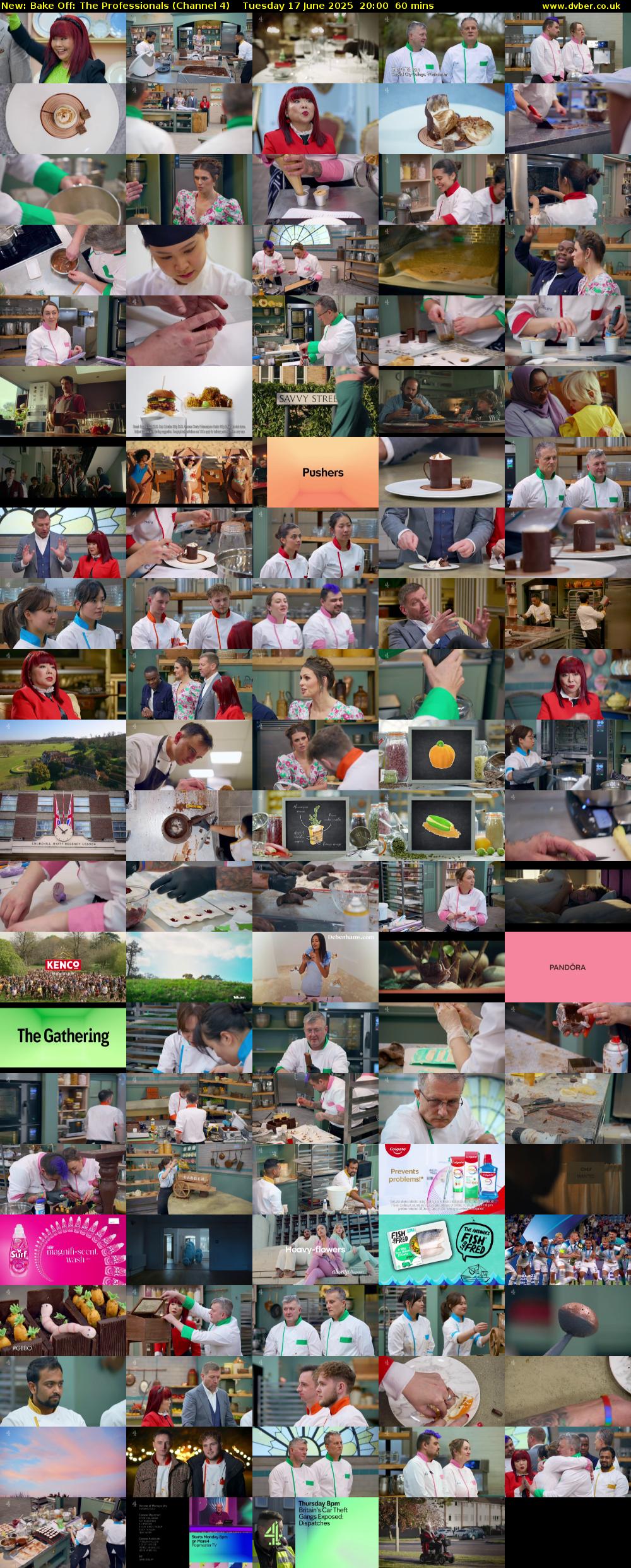 Bake Off: The Professionals (Channel 4) Tuesday 17 June 2025 20:00 - 21:00