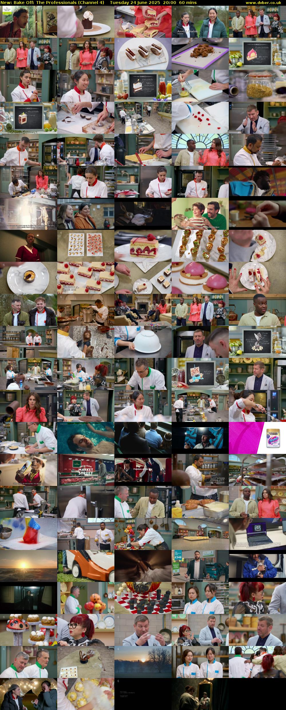 Bake Off: The Professionals (Channel 4) Tuesday 24 June 2025 20:00 - 21:00