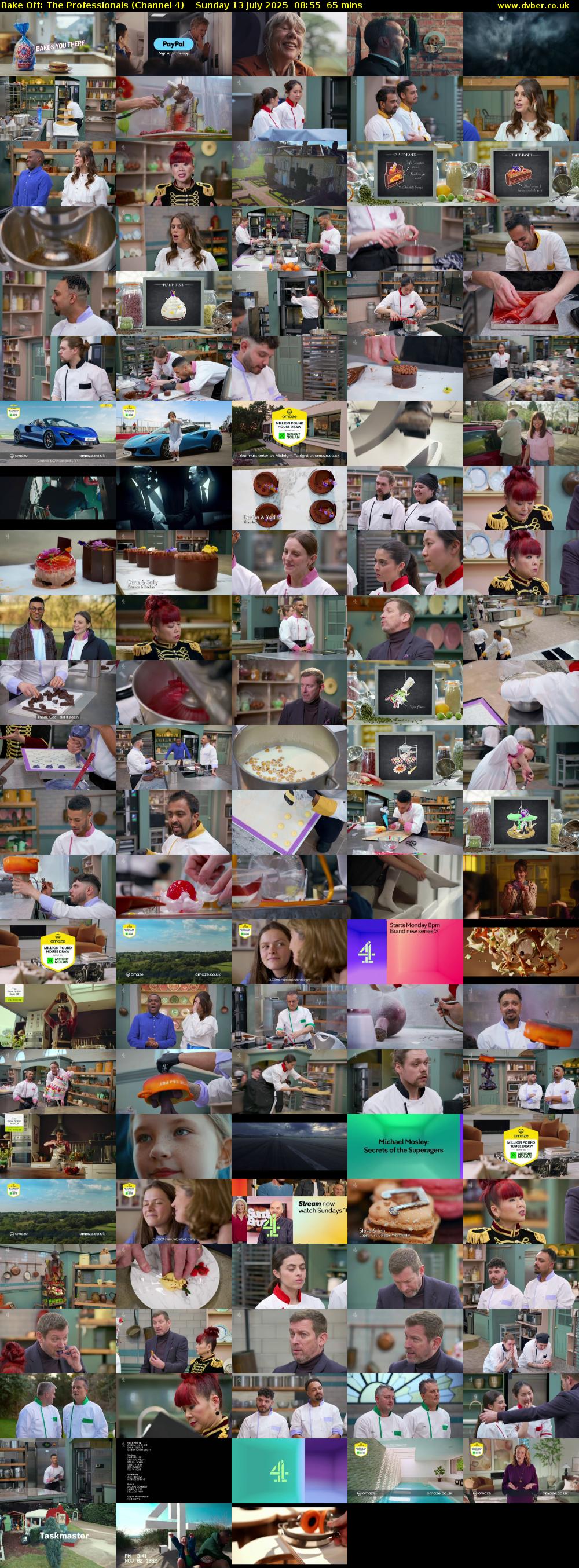 Bake Off: The Professionals (Channel 4) Sunday 13 July 2025 08:55 - 10:00