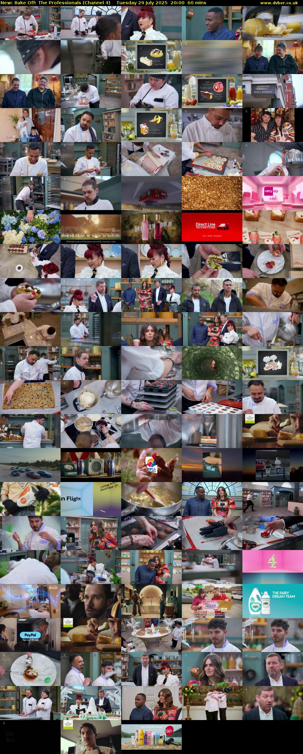 Bake Off: The Professionals (Channel 4) Tuesday 29 July 2025 20:00 - 21:00