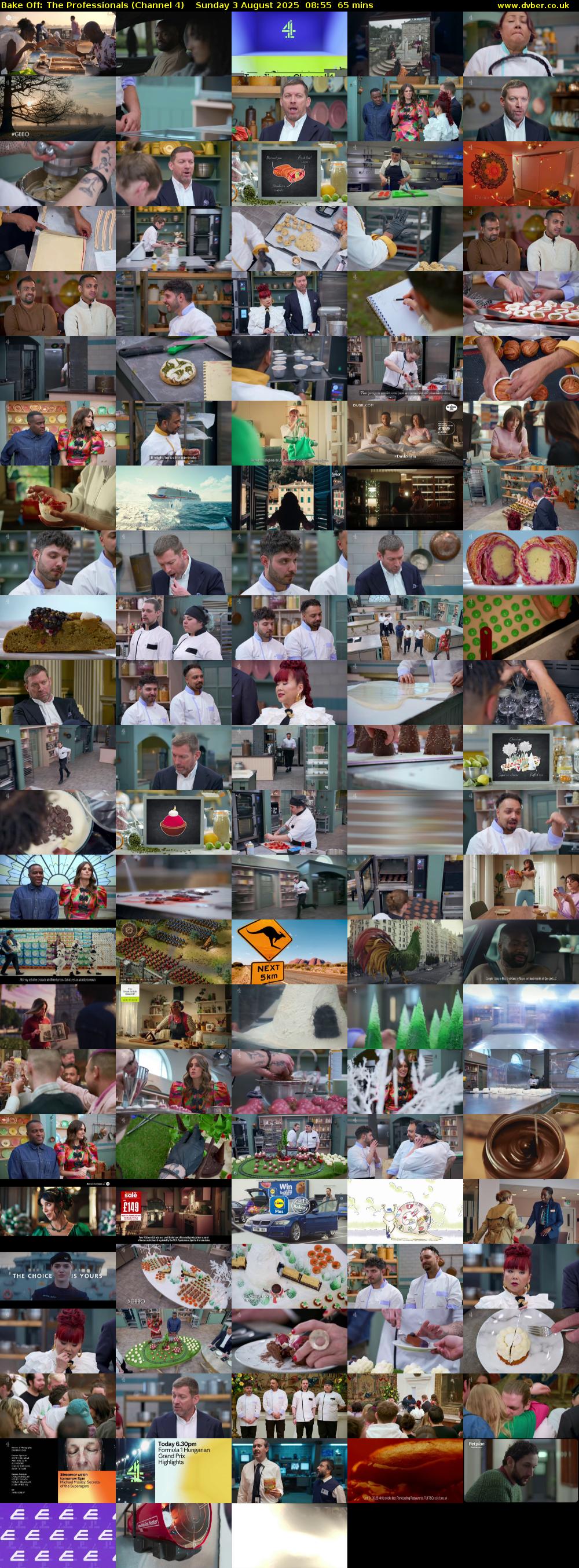 Bake Off: The Professionals (Channel 4) Sunday 3 August 2025 08:55 - 10:00