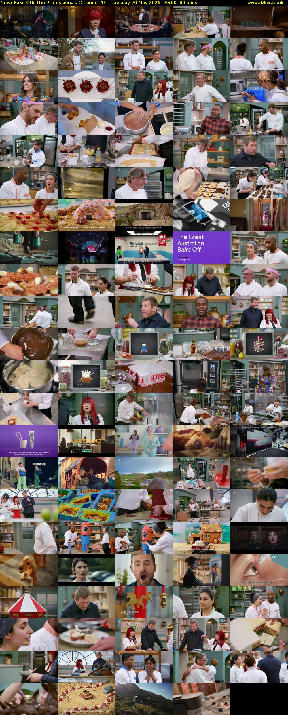 Bake Off: The Professionals (Channel 4) Tuesday 26 May 2026 20:00 - 21:00