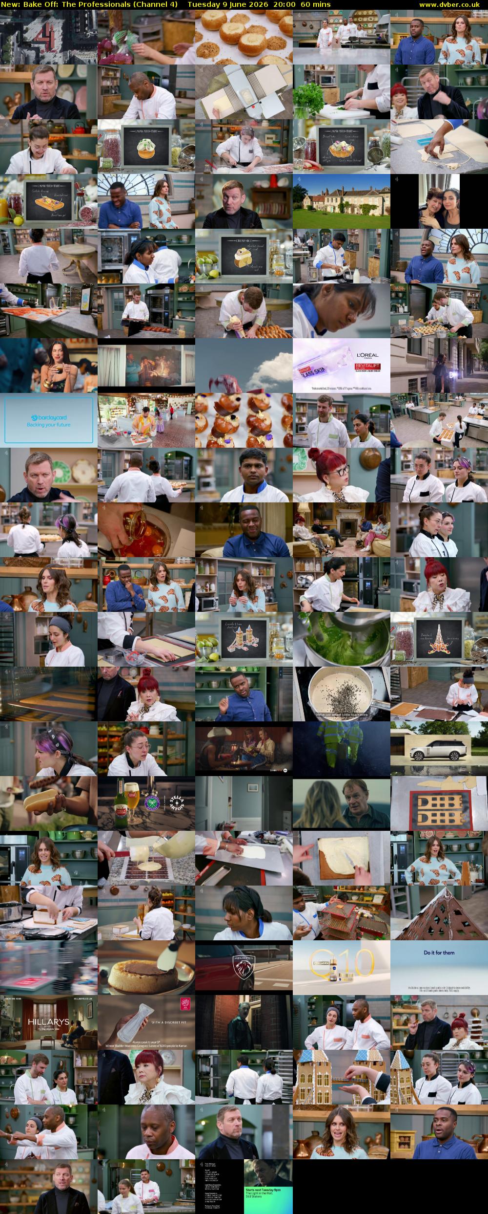 Bake Off: The Professionals (Channel 4) Tuesday 9 June 2026 20:00 - 21:00