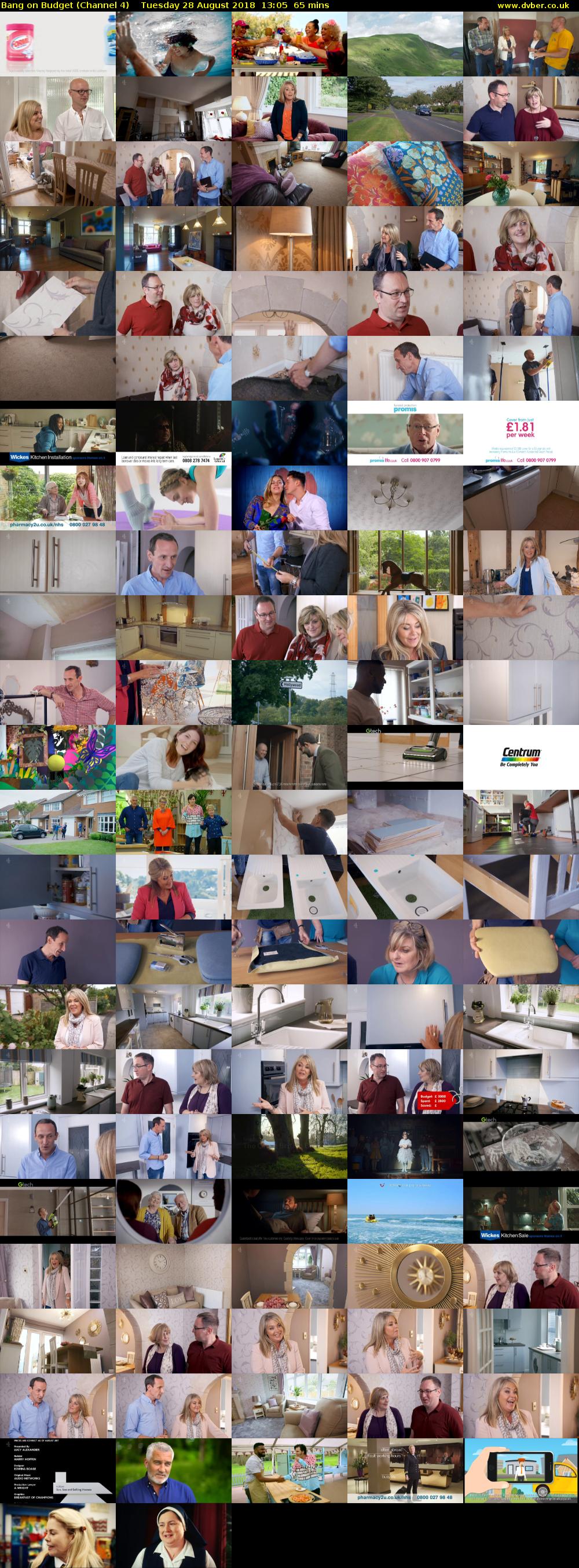 Bang on Budget (Channel 4) Tuesday 28 August 2018 13:05 - 14:10