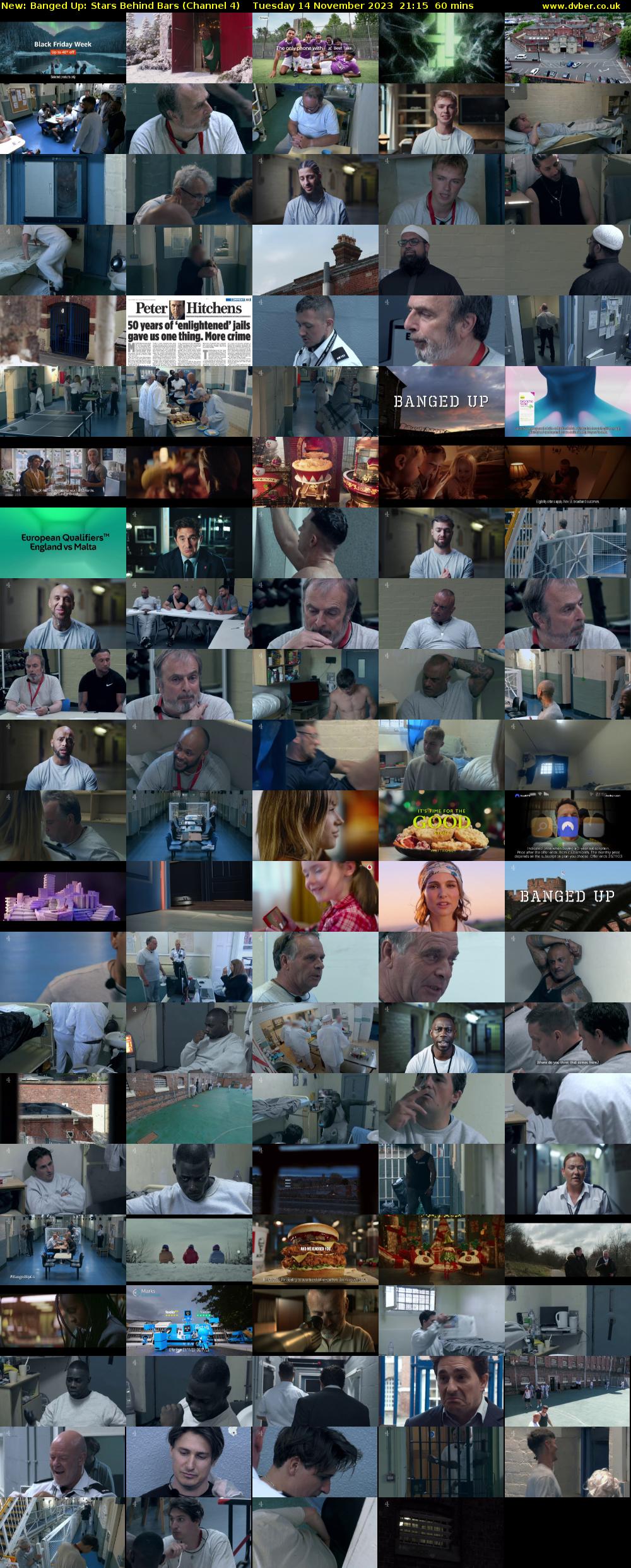 Banged Up: Stars Behind Bars (Channel 4) Tuesday 14 November 2023 21:15 - 22:15
