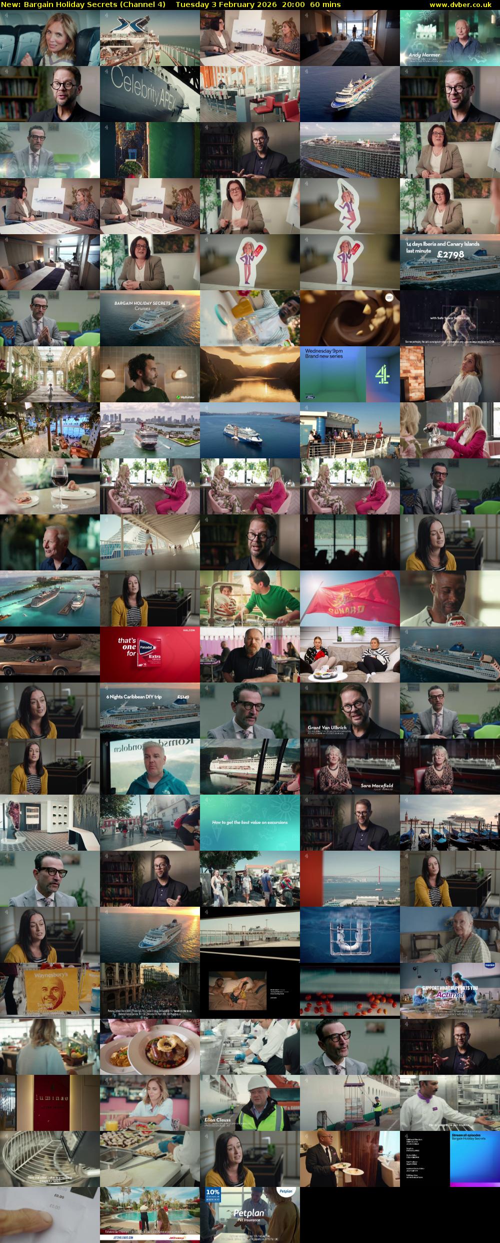 Bargain Holiday Secrets (Channel 4) Tuesday 3 February 2026 20:00 - 21:00