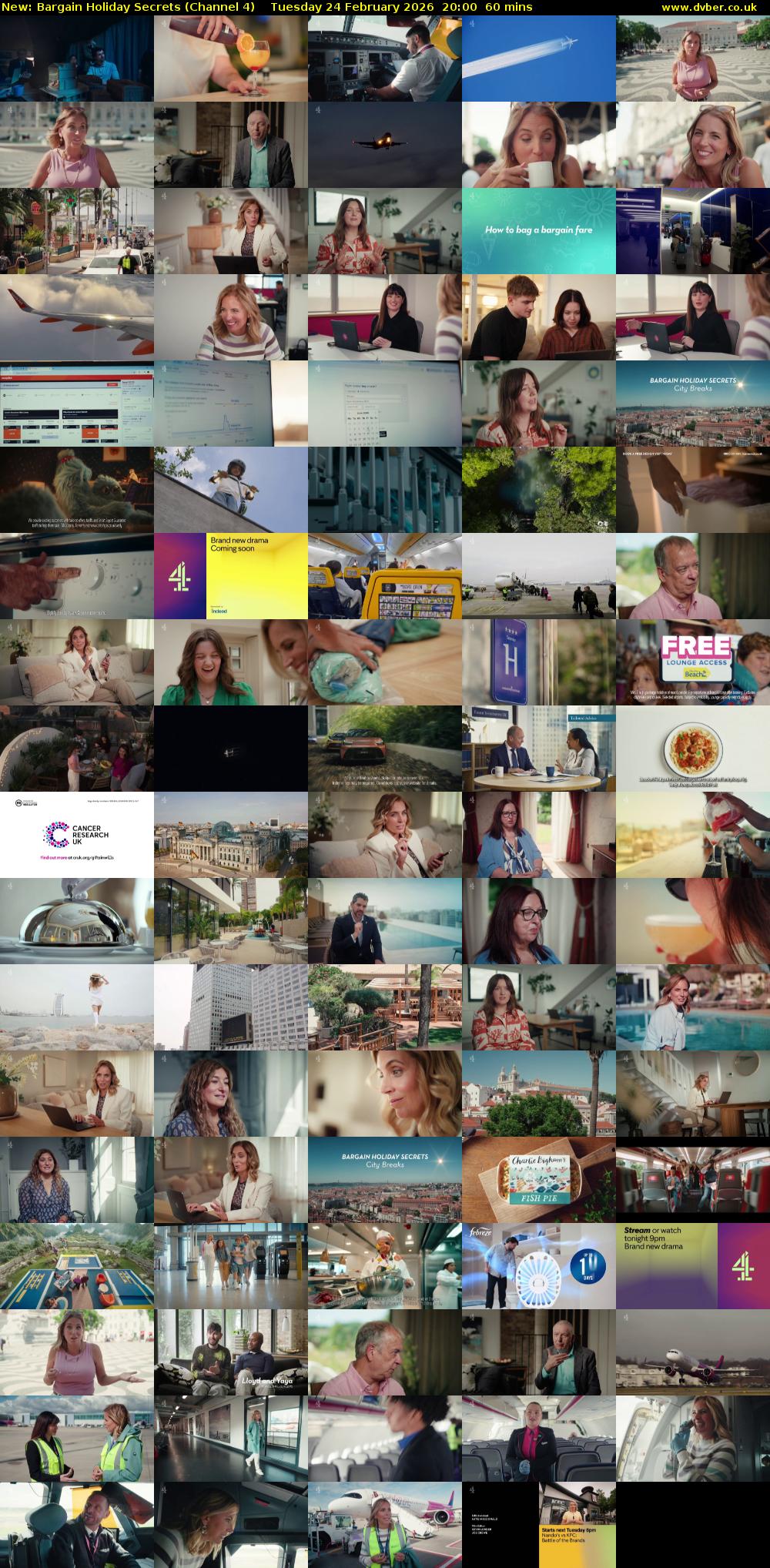 Bargain Holiday Secrets (Channel 4) Tuesday 24 February 2026 20:00 - 21:00