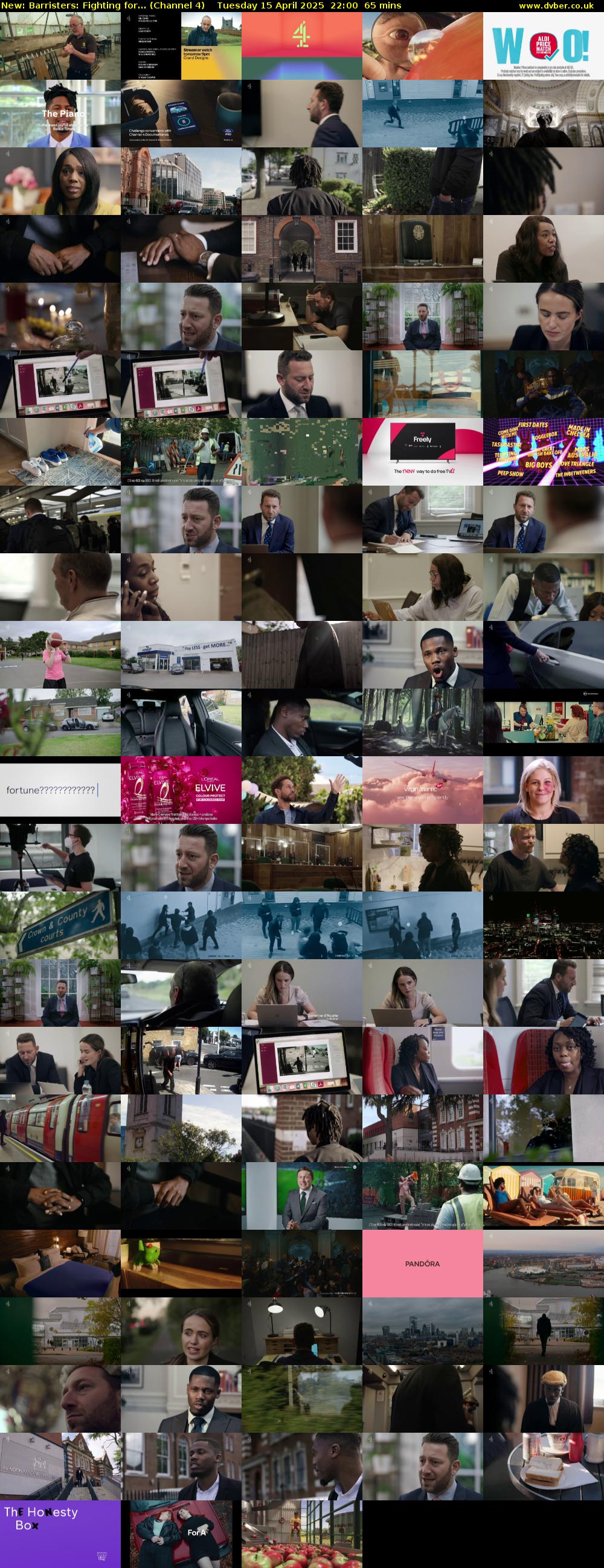 Barristers: Fighting for... (Channel 4) Tuesday 15 April 2025 22:00 - 23:05