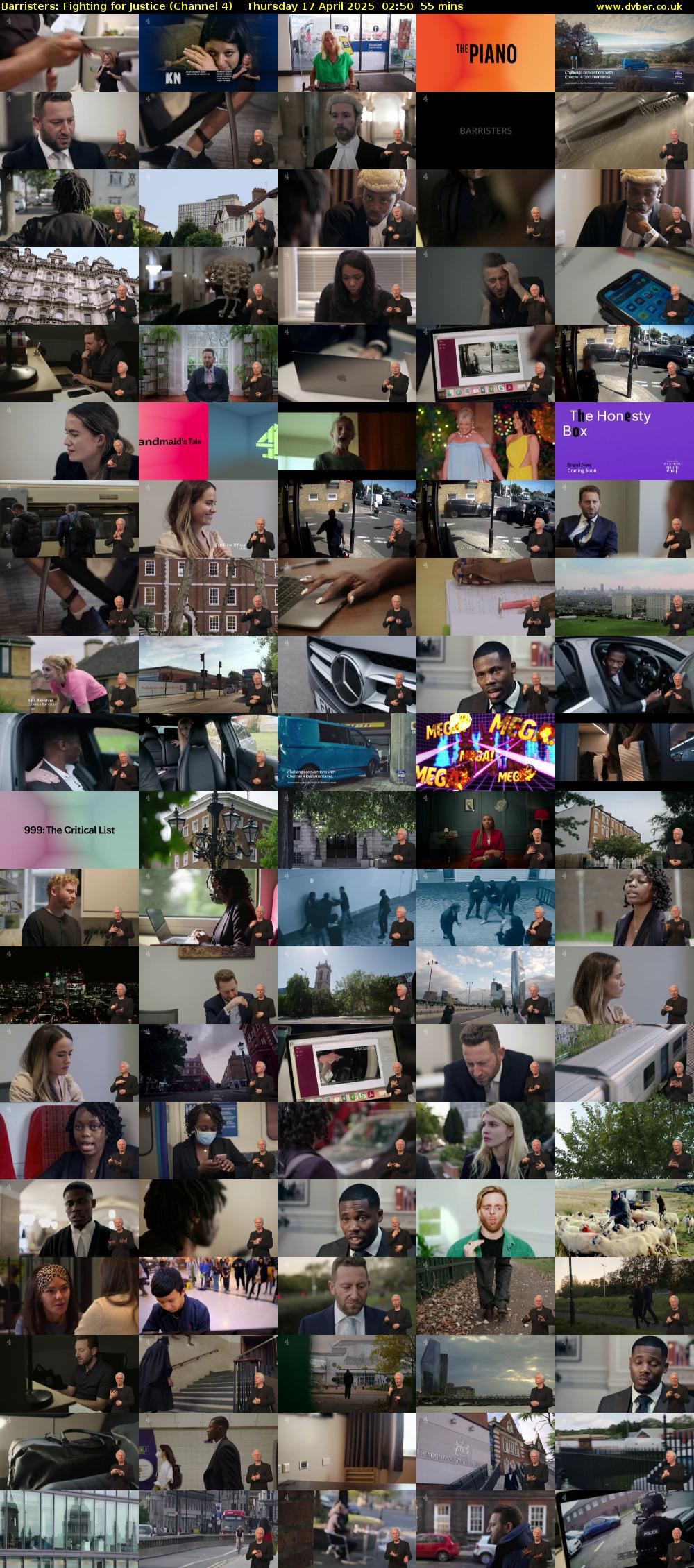 Barristers: Fighting for Justice (Channel 4) Thursday 17 April 2025 02:50 - 03:45