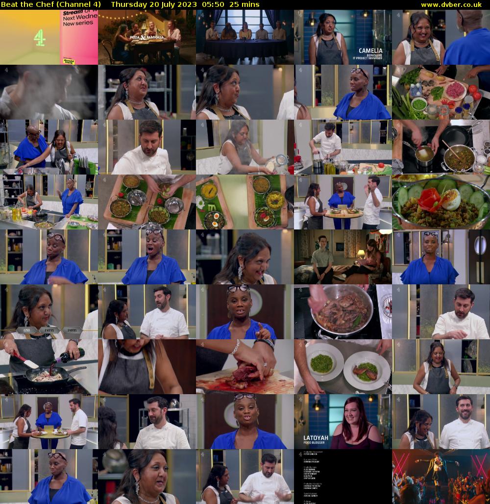 Beat the Chef (Channel 4) Thursday 20 July 2023 05:50 - 06:15