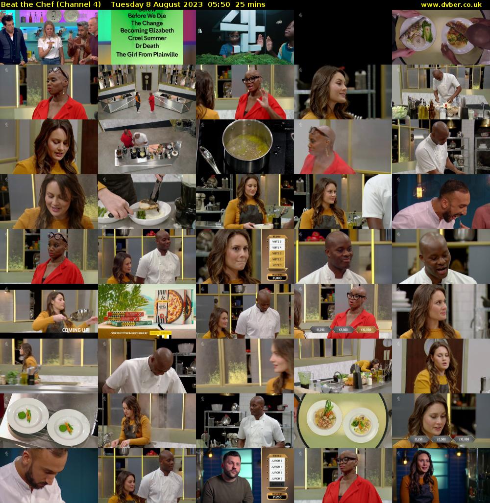 Beat the Chef (Channel 4) Tuesday 8 August 2023 05:50 - 06:15
