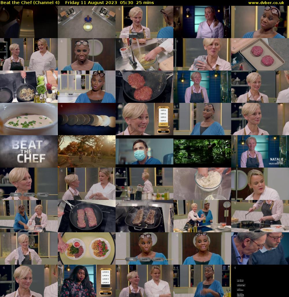Beat the Chef (Channel 4) Friday 11 August 2023 05:30 - 05:55