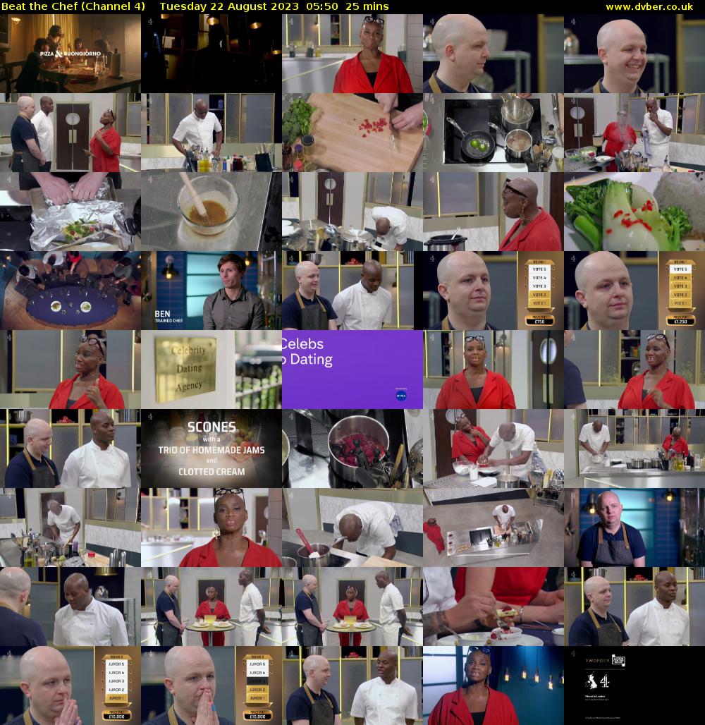 Beat the Chef (Channel 4) Tuesday 22 August 2023 05:50 - 06:15