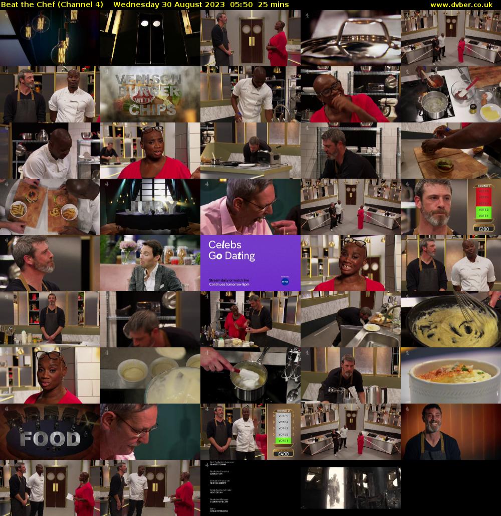 Beat the Chef (Channel 4) Wednesday 30 August 2023 05:50 - 06:15