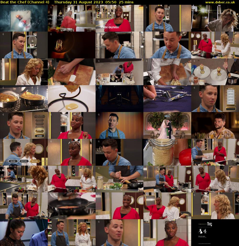 Beat the Chef (Channel 4) Thursday 31 August 2023 05:50 - 06:15