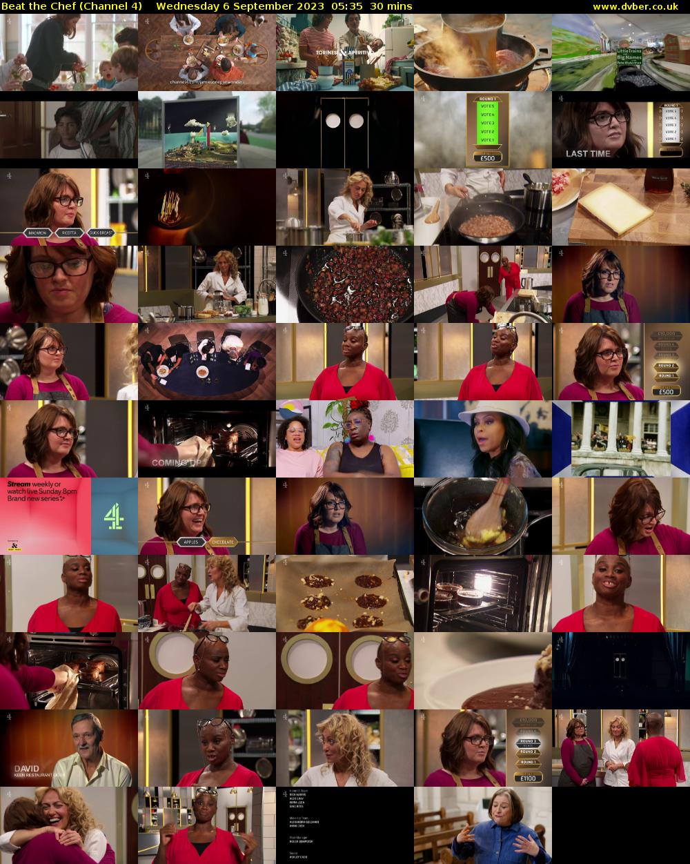 Beat the Chef (Channel 4) Wednesday 6 September 2023 05:35 - 06:05