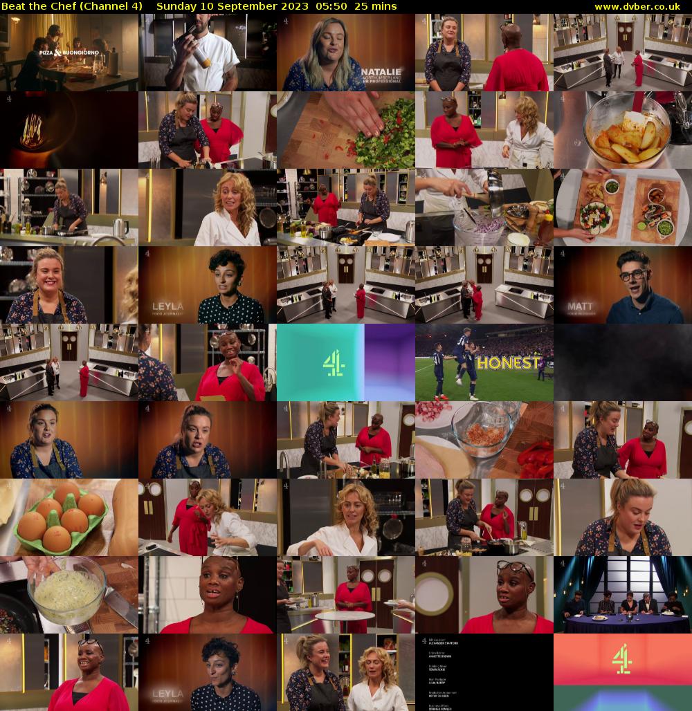 Beat the Chef (Channel 4) Sunday 10 September 2023 05:50 - 06:15