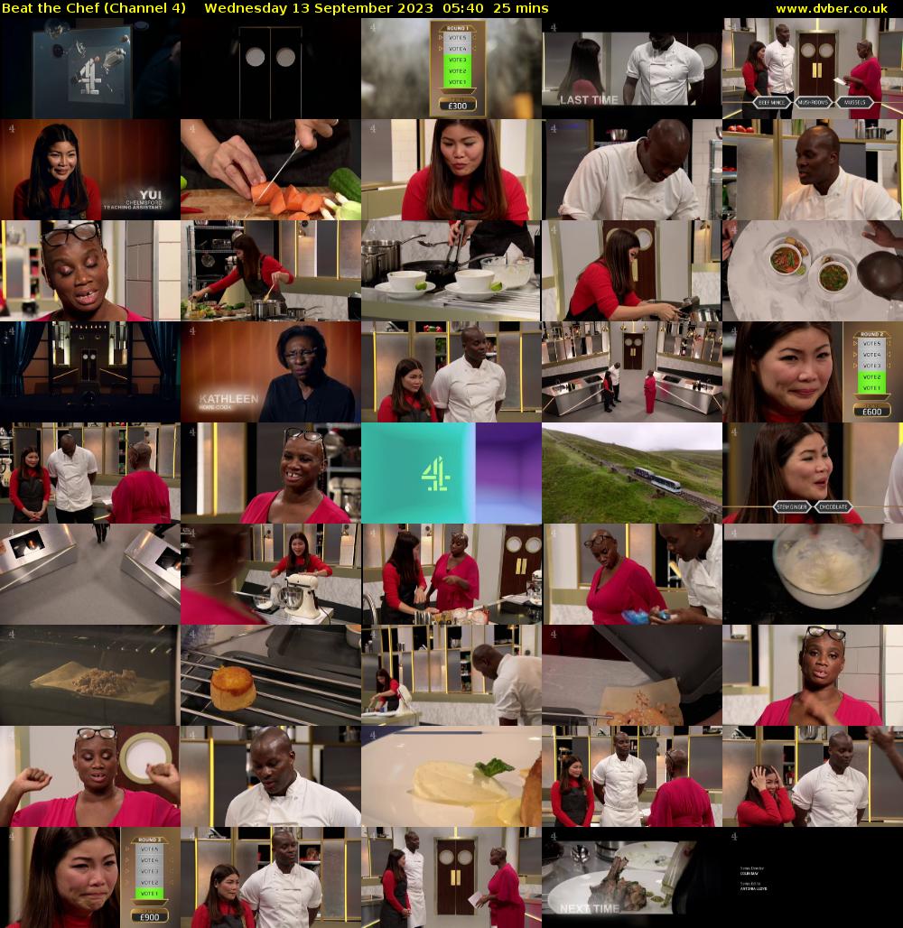 Beat the Chef (Channel 4) Wednesday 13 September 2023 05:40 - 06:05