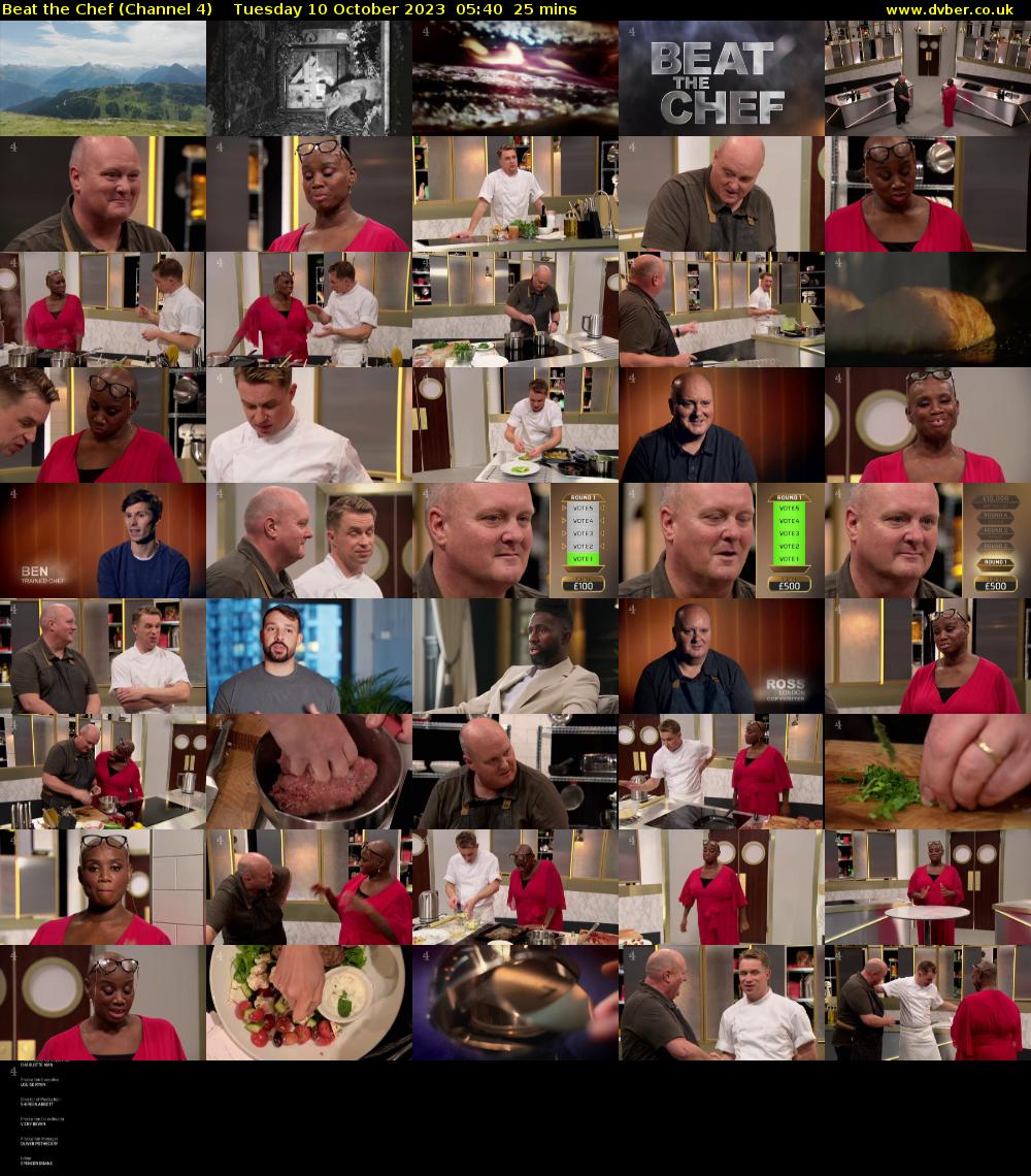 Beat the Chef (Channel 4) Tuesday 10 October 2023 05:40 - 06:05