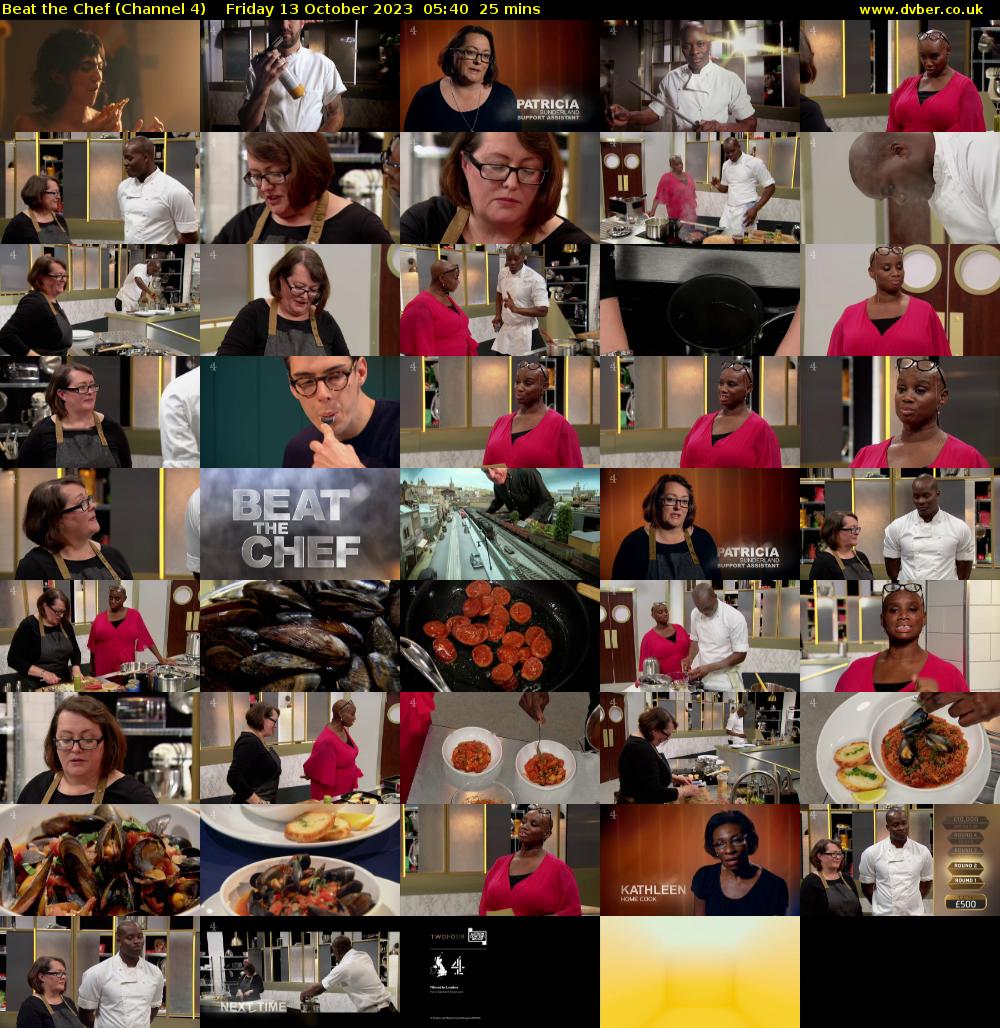 Beat the Chef (Channel 4) Friday 13 October 2023 05:40 - 06:05