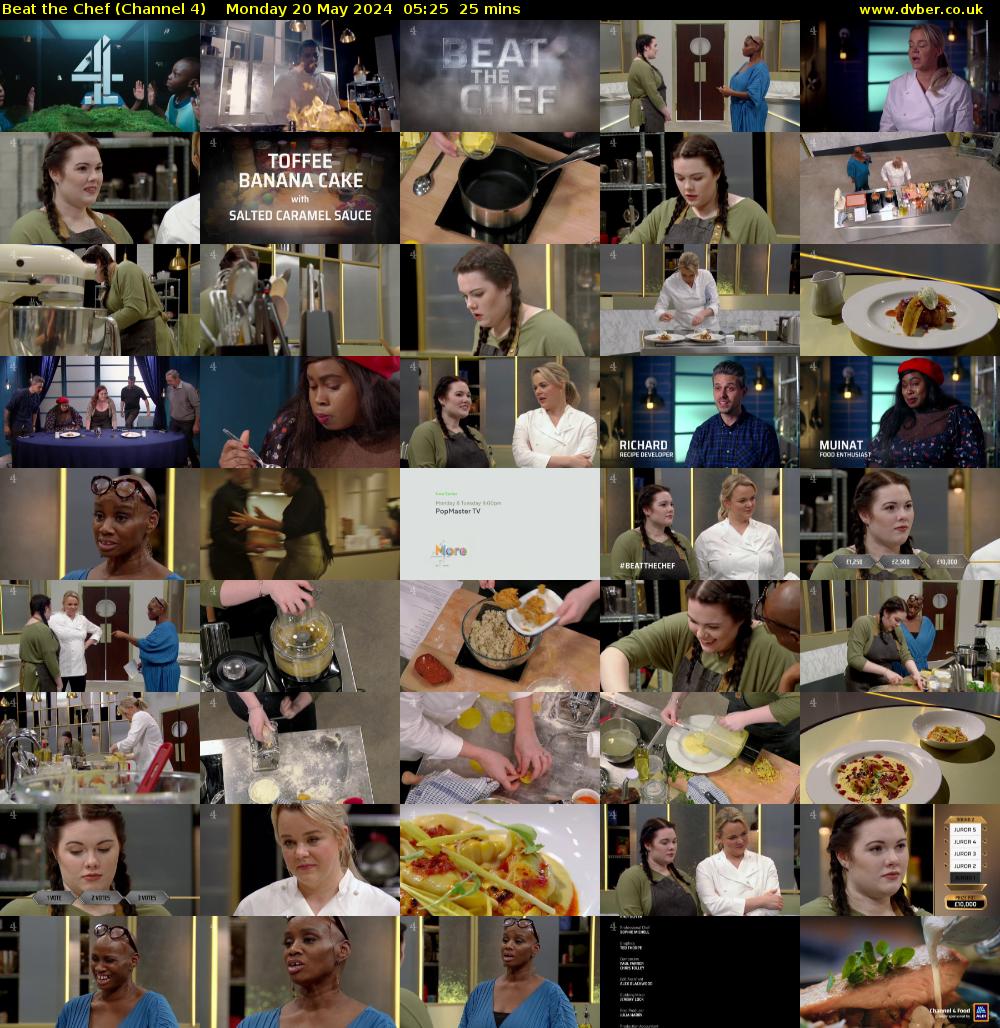 Beat the Chef (Channel 4) Monday 20 May 2024 05:25 - 05:50