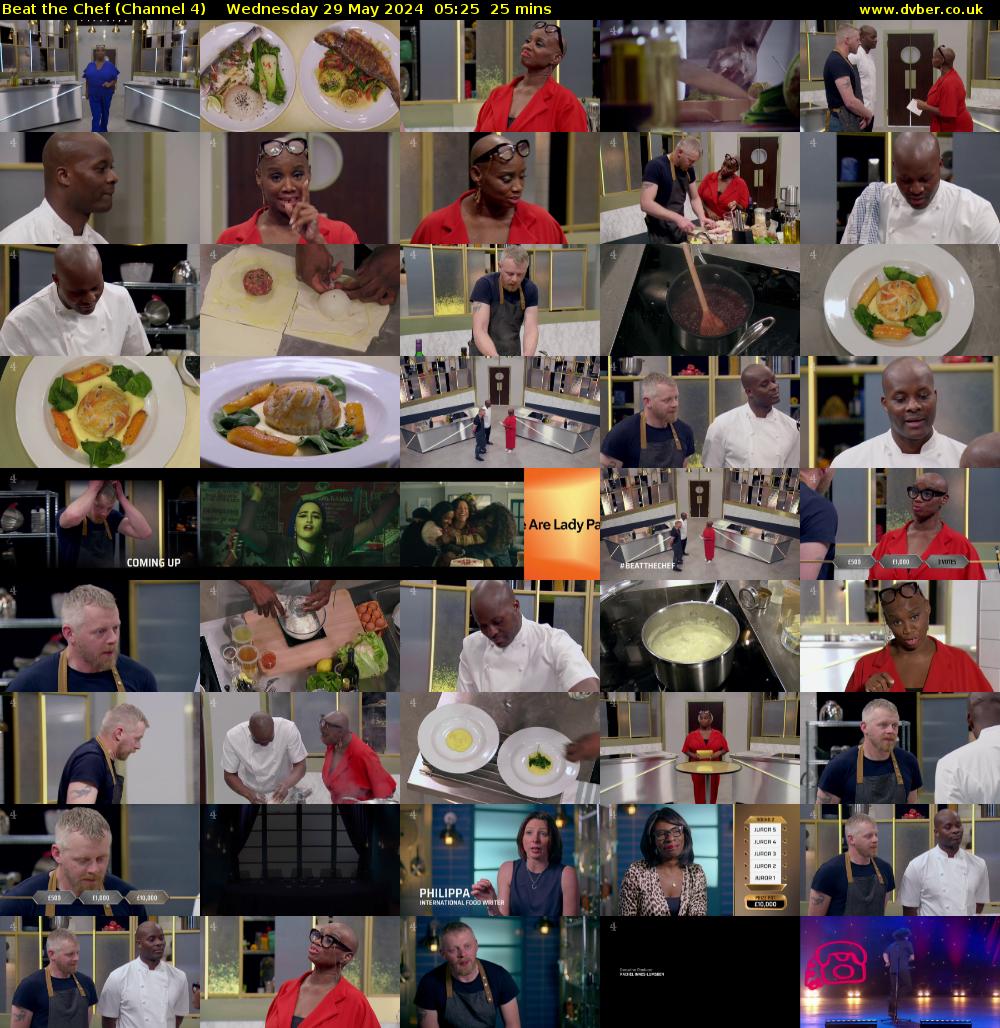 Beat the Chef (Channel 4) Wednesday 29 May 2024 05:25 - 05:50