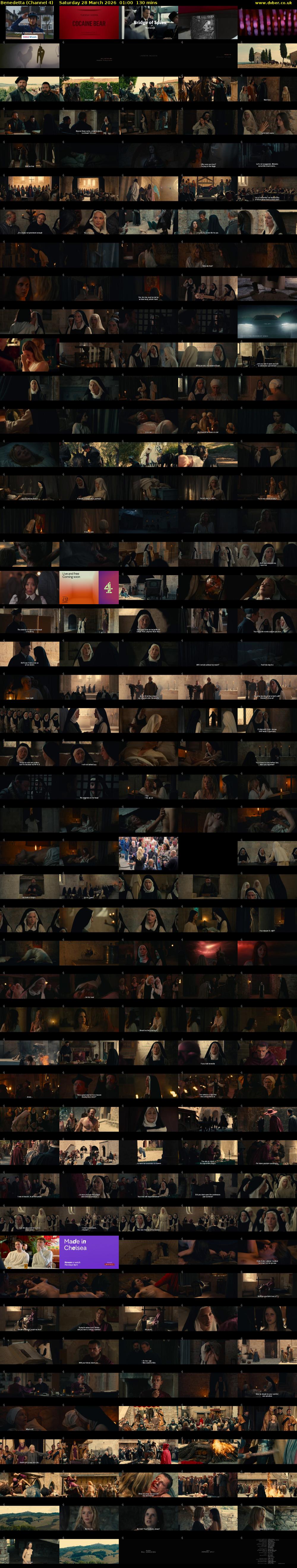 Benedetta (Channel 4) Saturday 28 March 2026 01:00 - 03:10