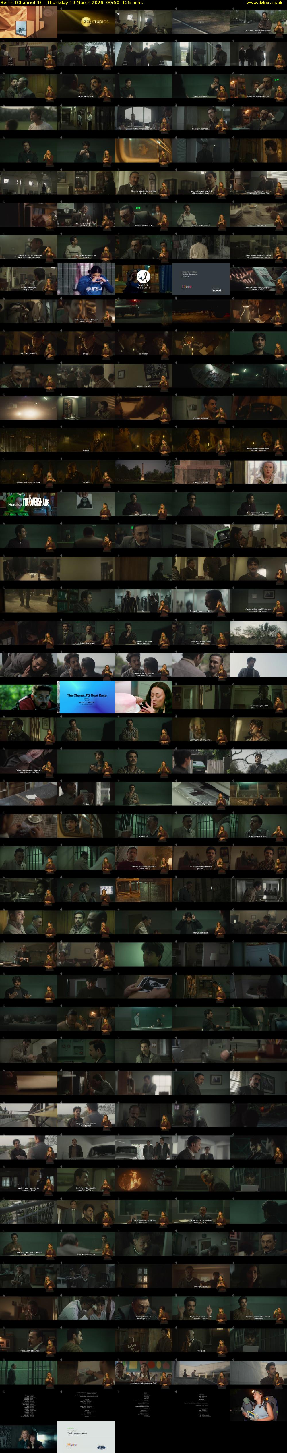 Berlin (Channel 4) Thursday 19 March 2026 00:50 - 02:55
