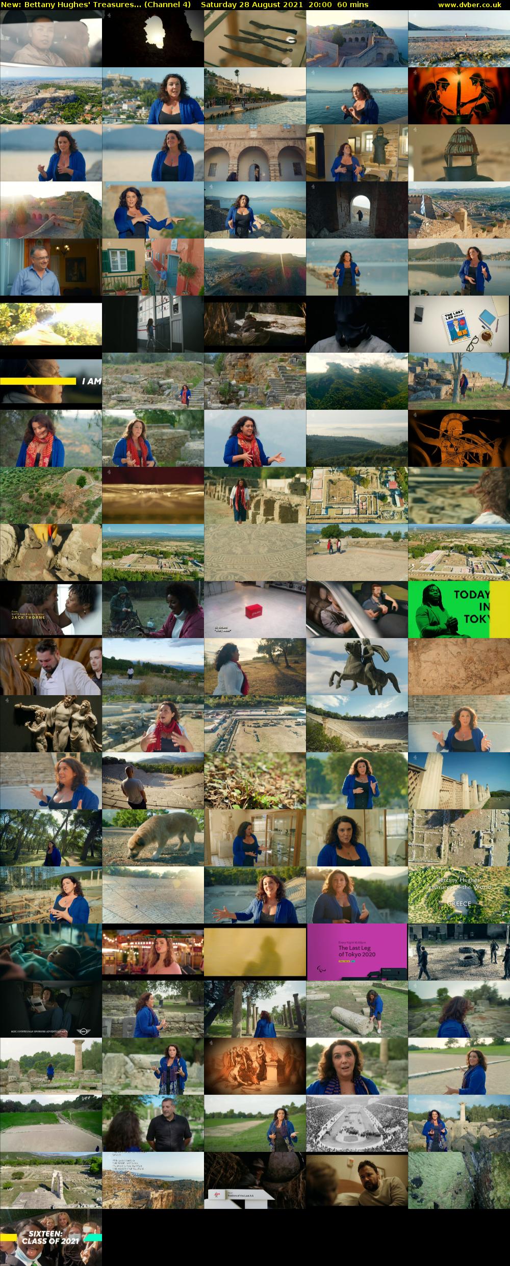 Bettany Hughes' Treasures... (Channel 4) Saturday 28 August 2021 20:00 - 21:00