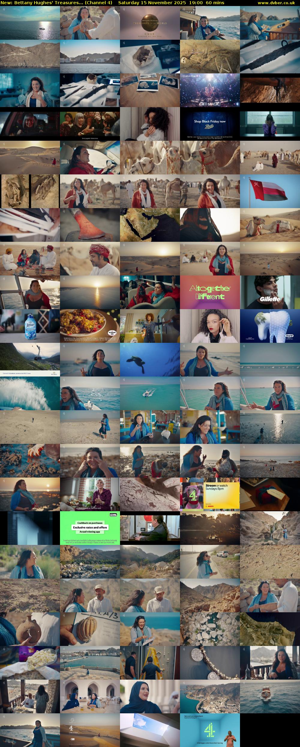 Bettany Hughes' Treasures... (Channel 4) Saturday 15 November 2025 19:00 - 20:00