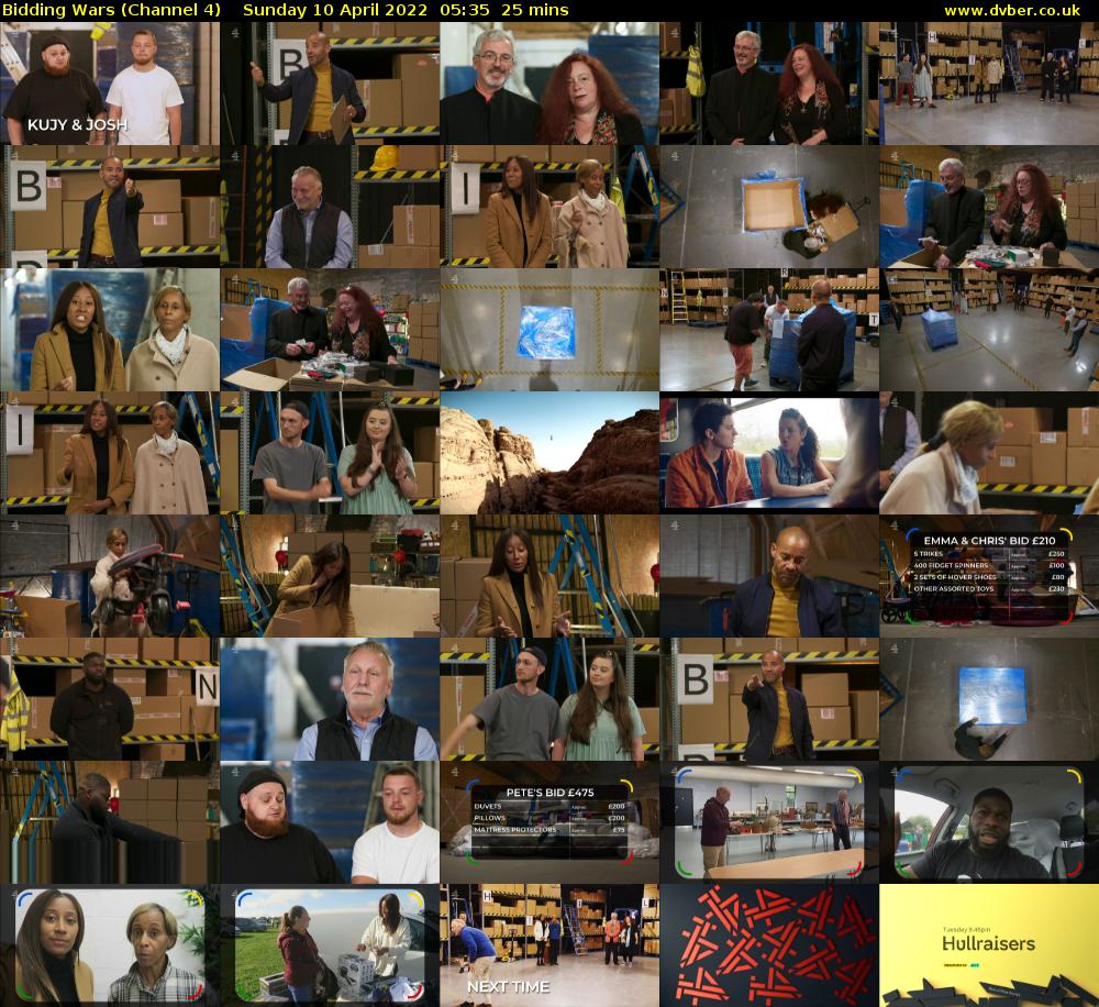 Bidding Wars (Channel 4) Sunday 10 April 2022 05:35 - 06:00