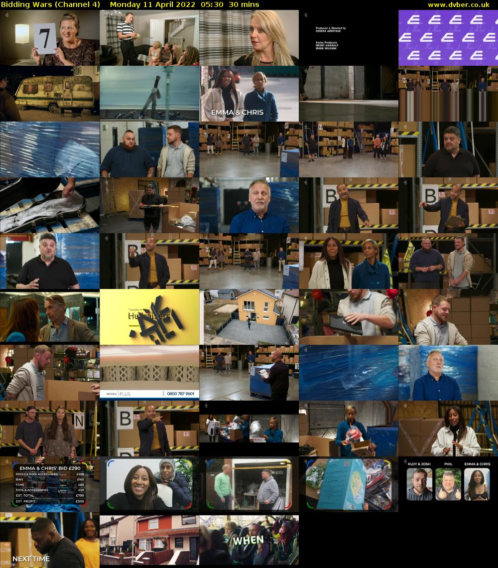 Bidding Wars (Channel 4) Monday 11 April 2022 05:30 - 06:00
