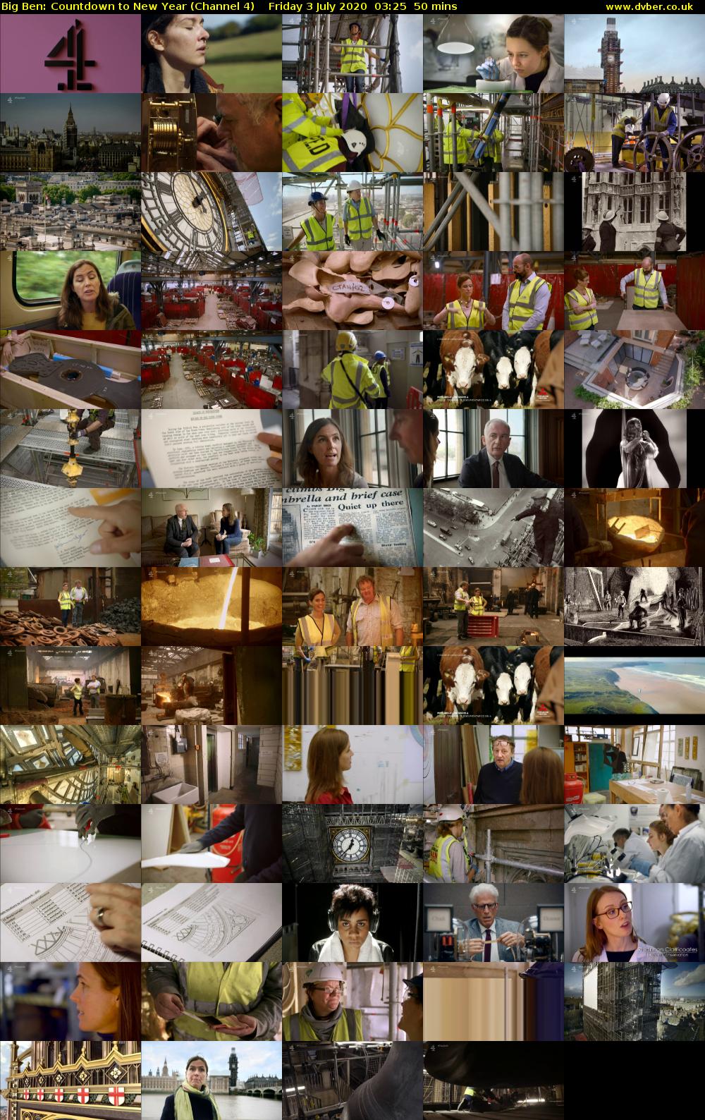 Big Ben: Countdown to New Year (Channel 4) Friday 3 July 2020 03:25 - 04:15