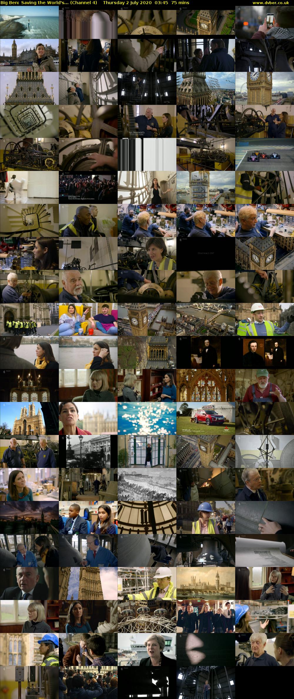 Big Ben: Saving the World's... (Channel 4) Thursday 2 July 2020 03:45 - 05:00