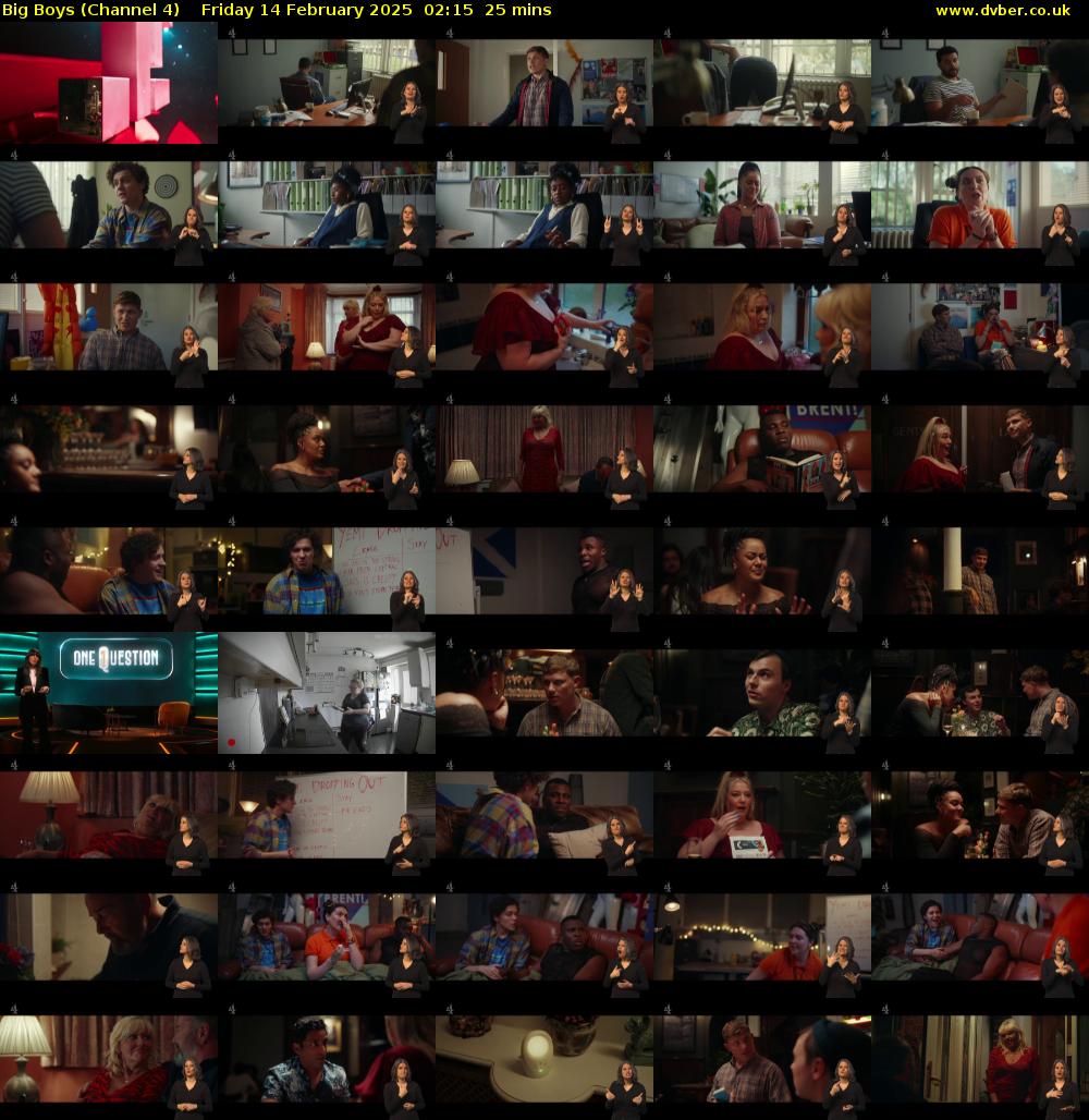 Big Boys (Channel 4) Friday 14 February 2025 02:15 - 02:40