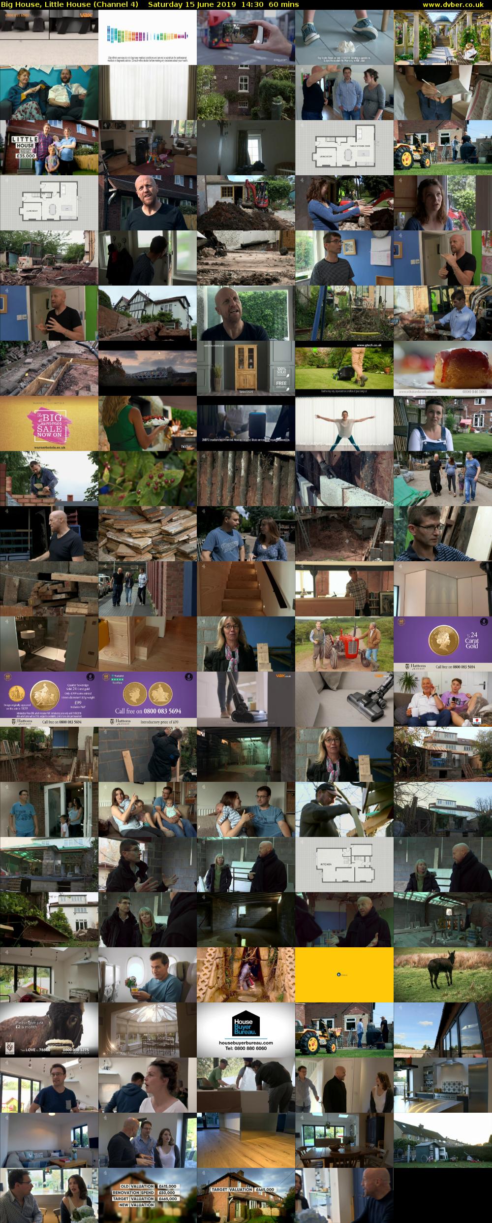 Big House, Little House (Channel 4) Saturday 15 June 2019 14:30 - 15:30