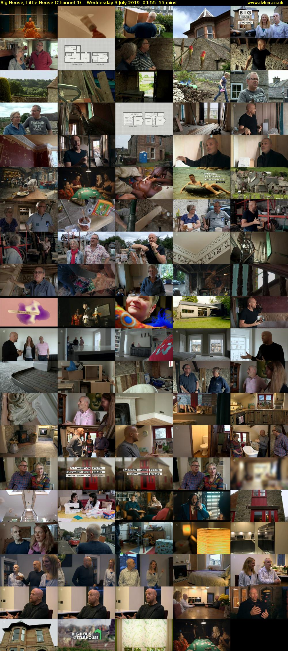 Big House, Little House (Channel 4) Wednesday 3 July 2019 04:55 - 05:50