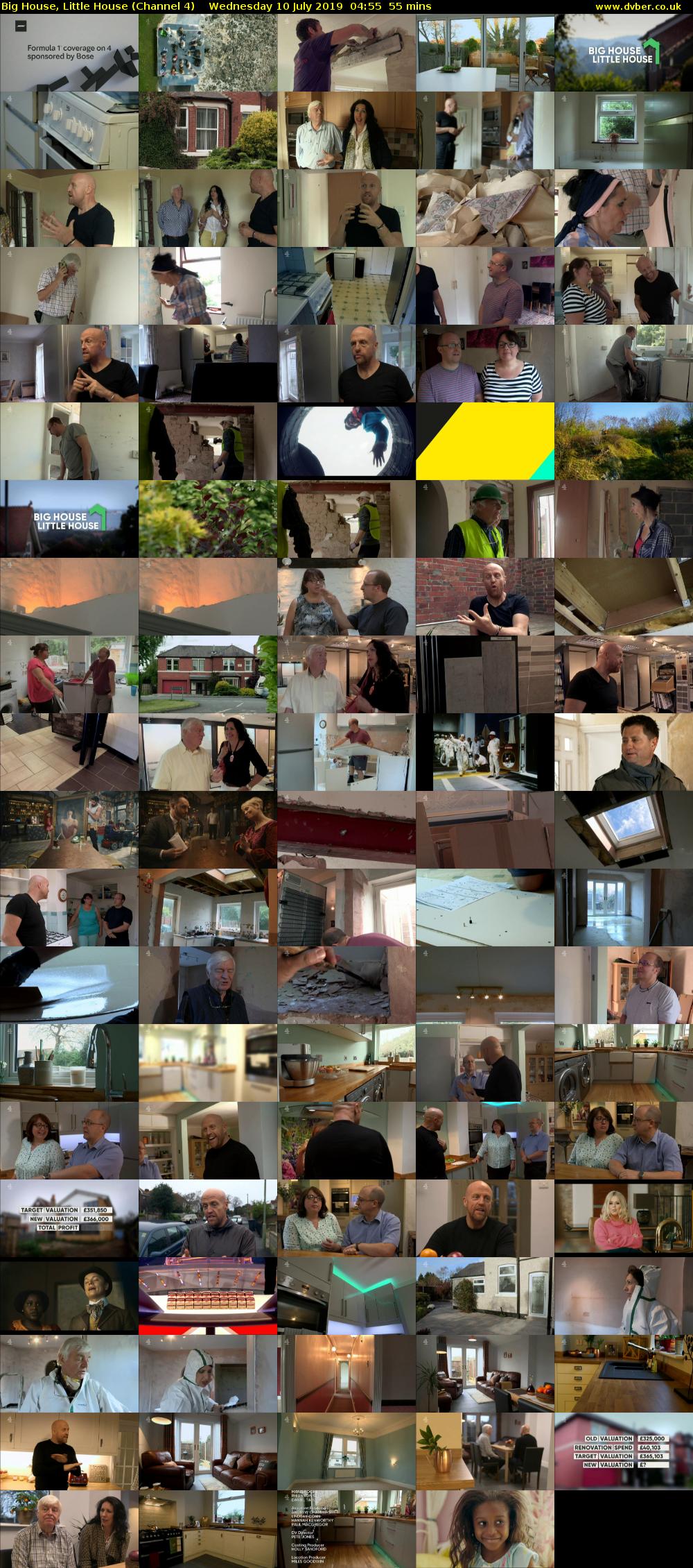Big House, Little House (Channel 4) Wednesday 10 July 2019 04:55 - 05:50