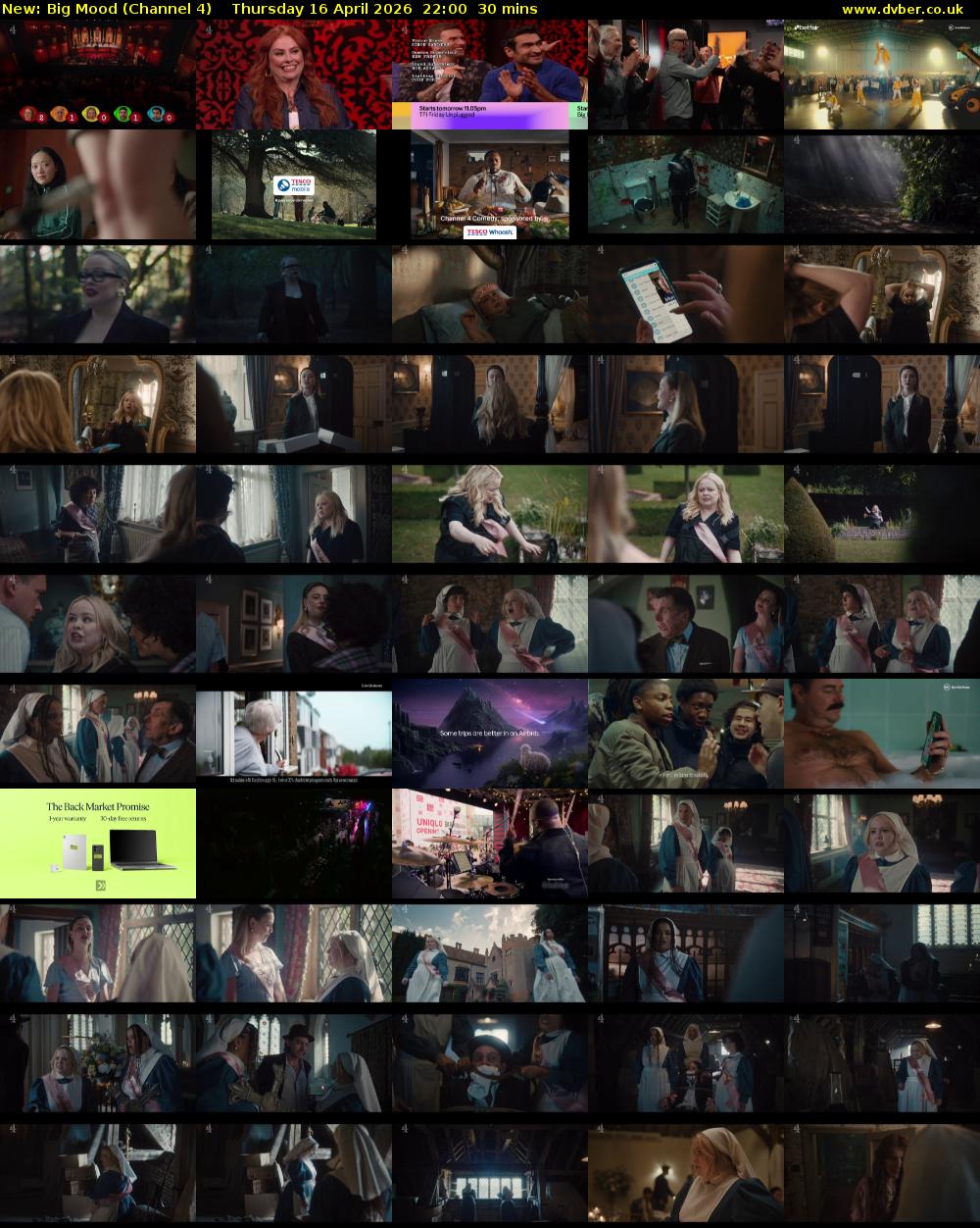 Big Mood (Channel 4) Thursday 16 April 2026 22:00 - 22:30