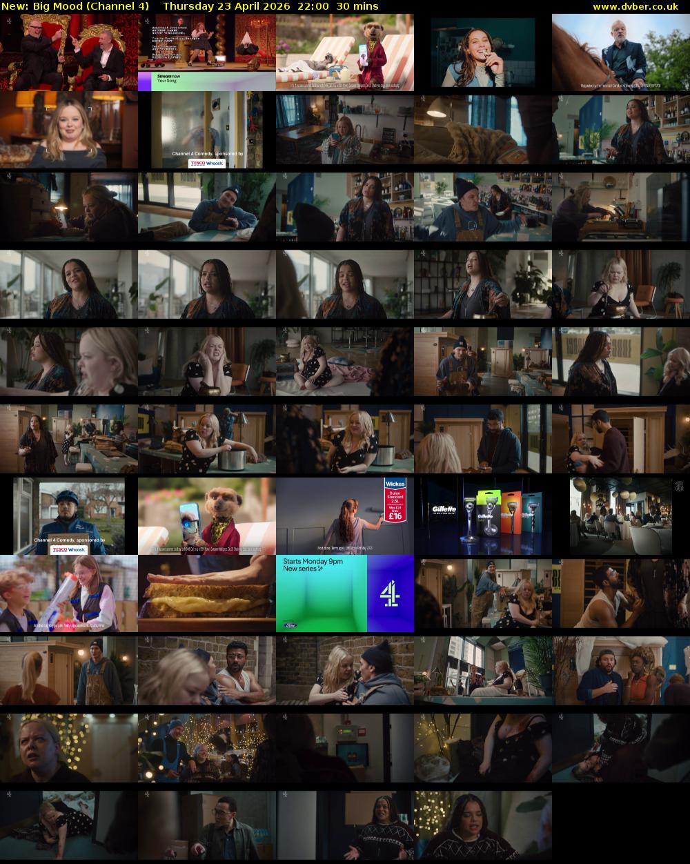 Big Mood (Channel 4) Thursday 23 April 2026 22:00 - 22:30