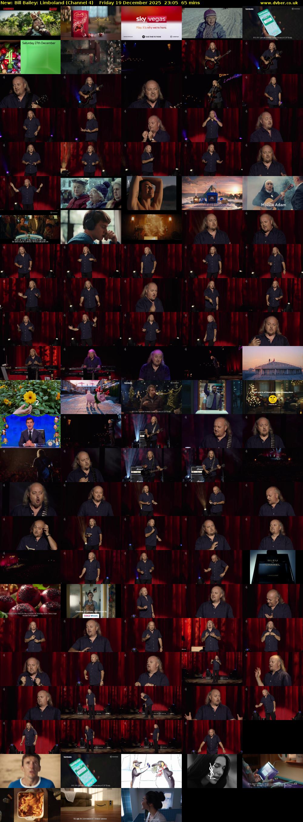 Bill Bailey: Limboland (Channel 4) Friday 19 December 2025 23:05 - 00:10
